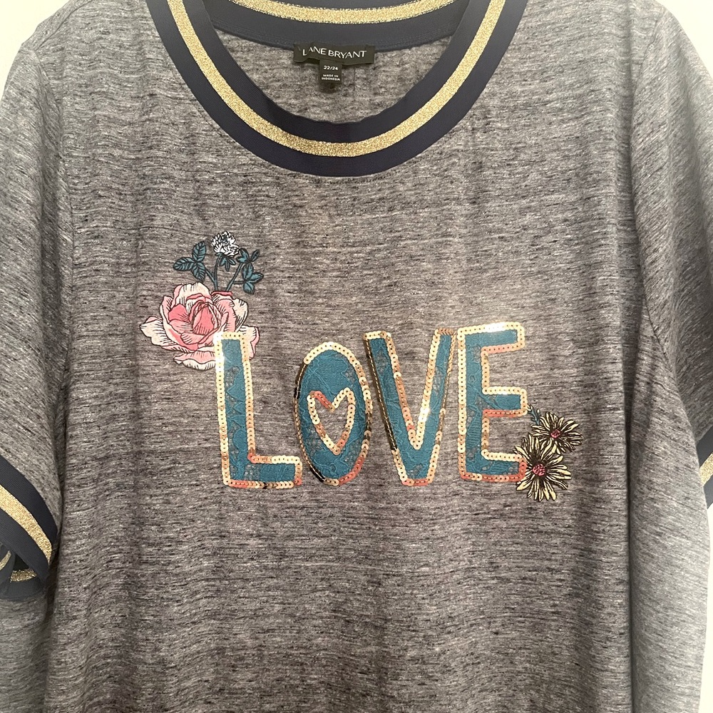 Lane Bryant “ Love” top size 22/24 - Picture 3 of 7